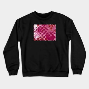 Lesbian Pride Abstract Rounded Circuits Crewneck Sweatshirt